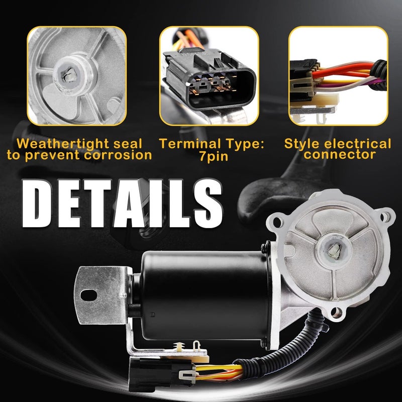 Fexhull 600-908 4WD Transfer Case Motor Fit for Escalade, fit for Chevrolet Silverado Suburban Tahoe Sierra 1500 Yukon XL, fit for Hummer H2 Ram 1500 2500 3500 4500 5500 19168728,88984528 68089746AA - Image 2